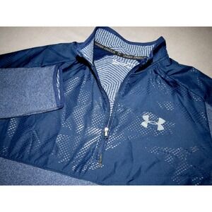 Under Armour Cold Gear Pull‎ Over 1/4 Zip Soft Shell/Fleece Athletic Jacket MED